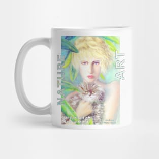 Portrait of Mary with a cat Mug